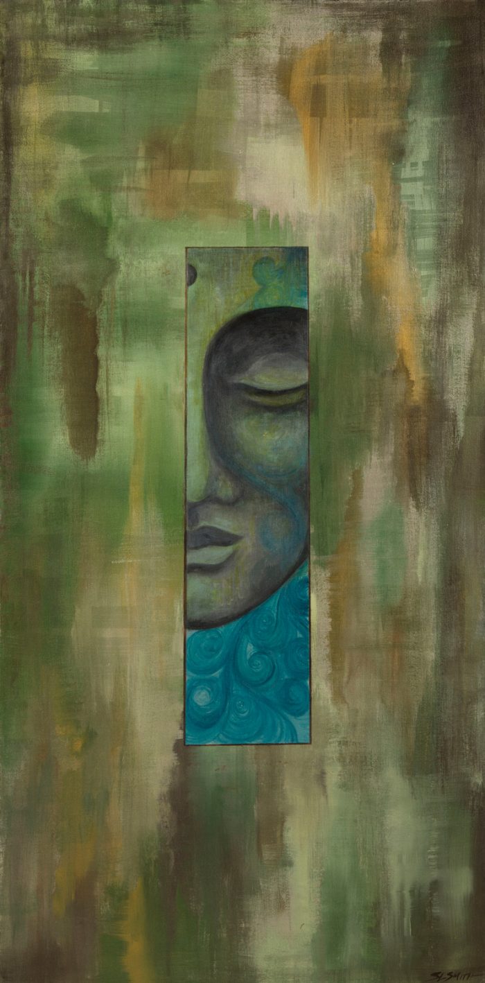 Arboreal Meditation - Flow Buddha fine art painter Truckee and Lake Tahoe artist spiritual painting