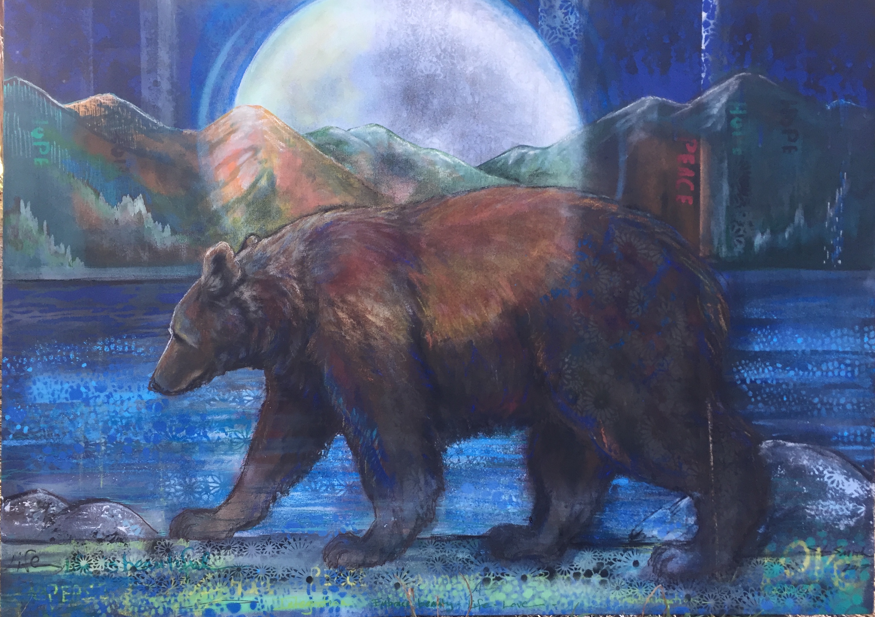 Spirit Bear - Truckee and Lake Tahoe fine artist wildlife painter nature painting